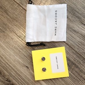 NWT Marc Jacob's Women's Purple & Multisilver Earrings w/jewelry pouch